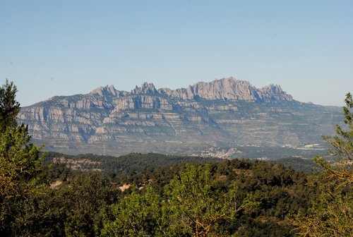 Les vistes a Montserrat des de l'Obac