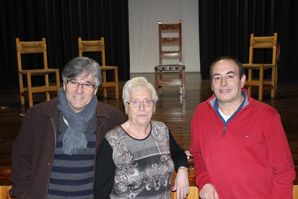 D'esquerra a dreta, Jordi Sans, Marta Figueres i Joan Nonell // Sergi Bayó
